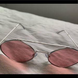 Tinted pink glasses